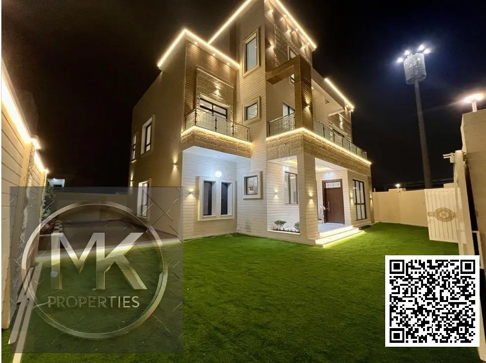 Luxury Corner villa Modern Dishing for Sale IN Al Zahya AJMAN
