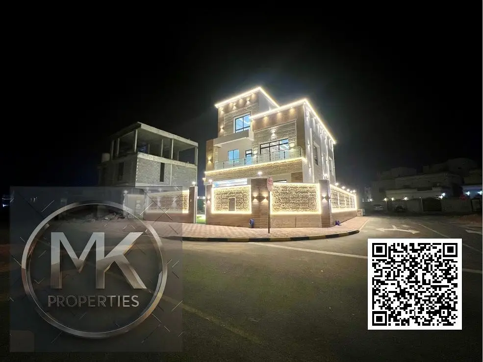 Luxury Corner villa Modern Dishing for Sale IN Al Zahya AJMAN