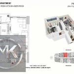 1 Bedroom apartment in CreekTower swith available amazing Seaview and city view both available 1569 sq ft.