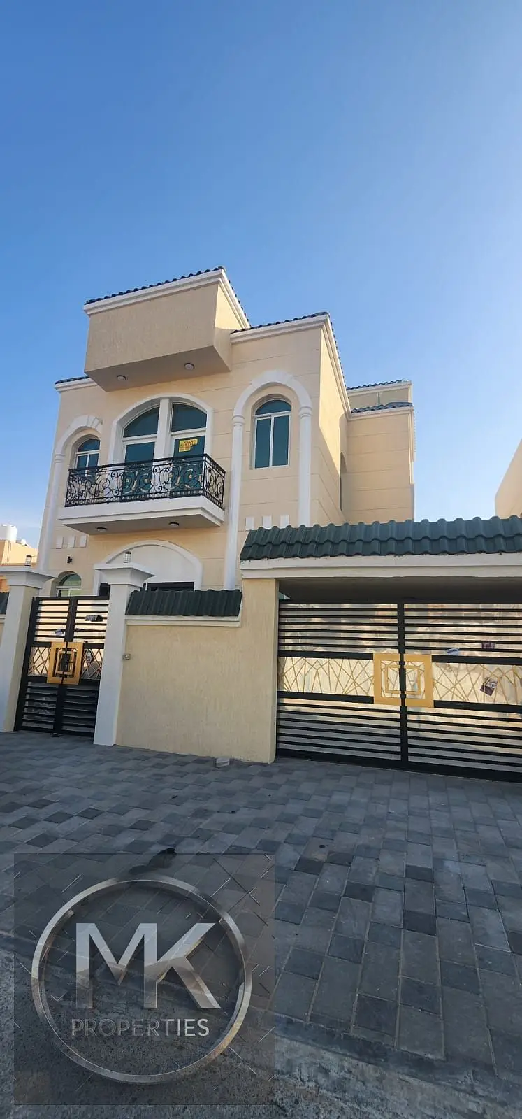 The Brand New Ready Luxurious Villa on Main Road facing view in Al yasmen Ajman.