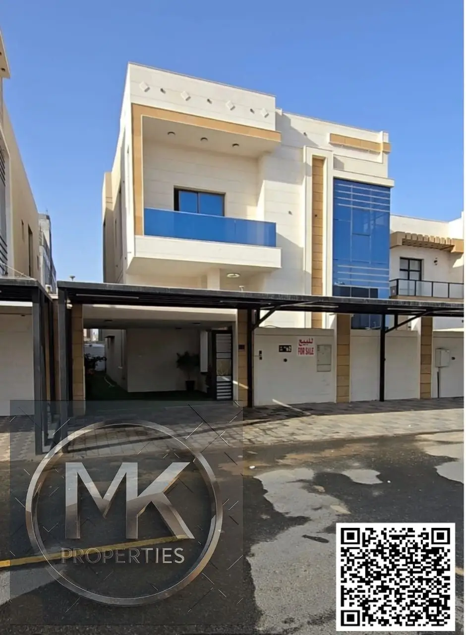 The Brand New Ready Luxurious Design Villa including electric water severage near Masjid and commercial Area Al Zahya Ajman .