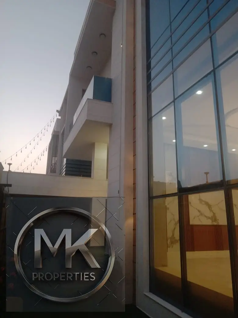 The Brand New Ready Luxurious Design Villa including electric water severage near Masjid and commercial Area Al Zahya Ajman .