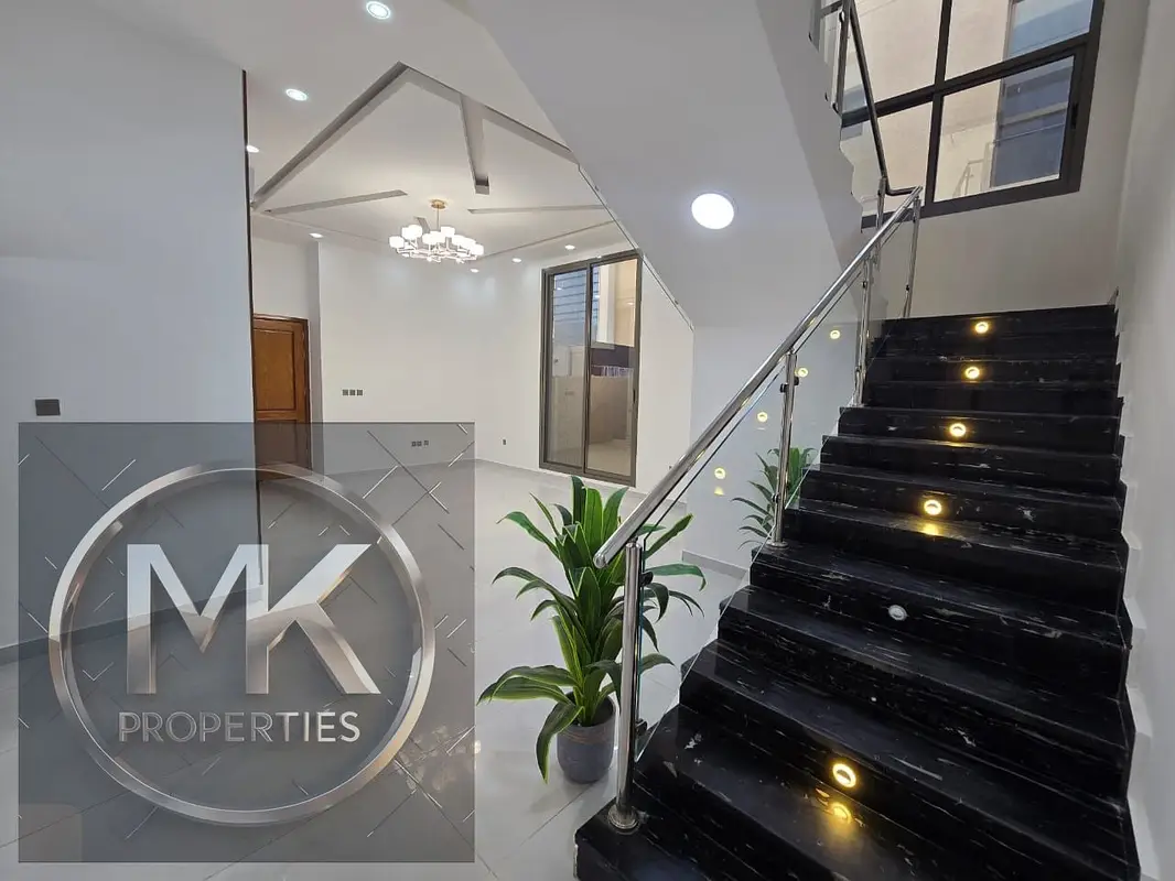 The Brand New Ready Luxurious Design Villa including electric water severage near Masjid and commercial Area Al Zahya Ajman .