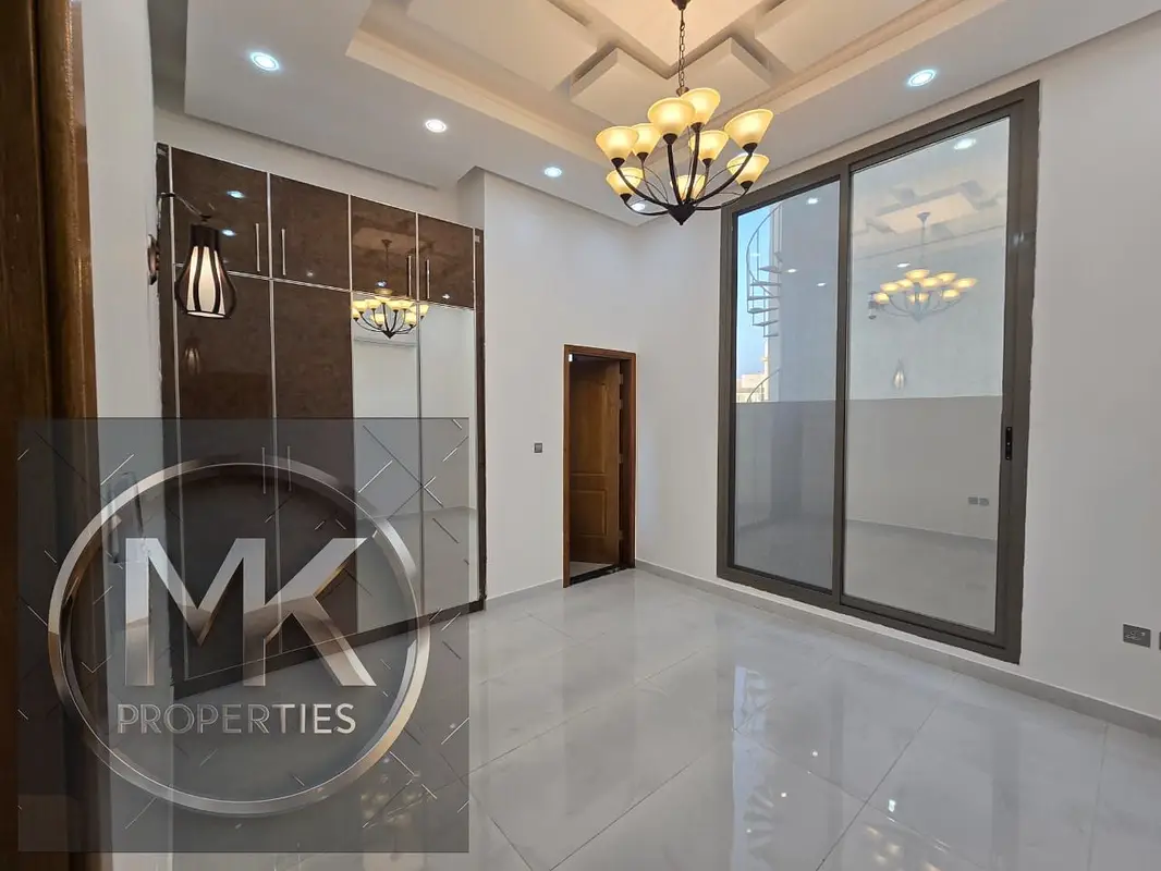 The Brand New Ready Luxurious Design Villa including electric water severage near Masjid and commercial Area Al Zahya Ajman .