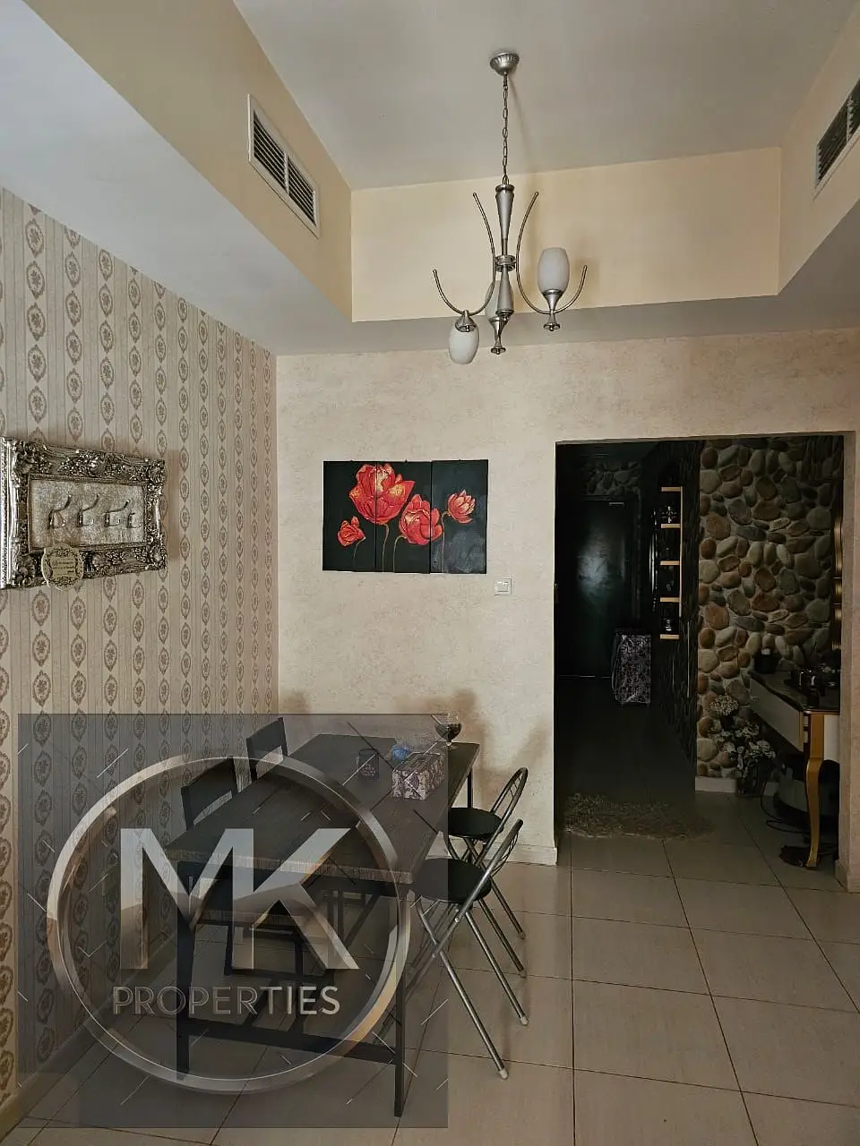 FURNISHED 1 BHK FOR SALE IN LILIES TOWER 1100 SQFT .