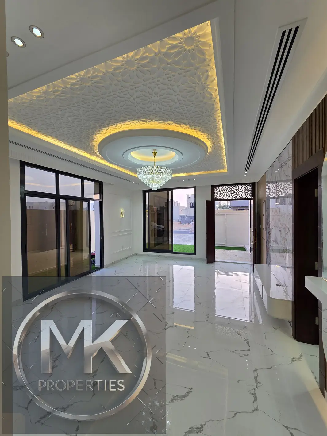 Prime location, The Modern Rock Wooden style villas for sale with swimming pool in Al Zahya Ajman.