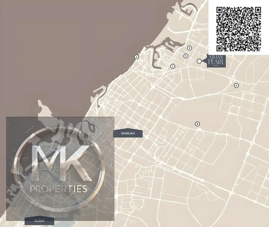 Own your Dream Home IN Ajman Pearl Tower Start with 34, 048 AED down payment and pay the rest in simple7,701 AED monthly