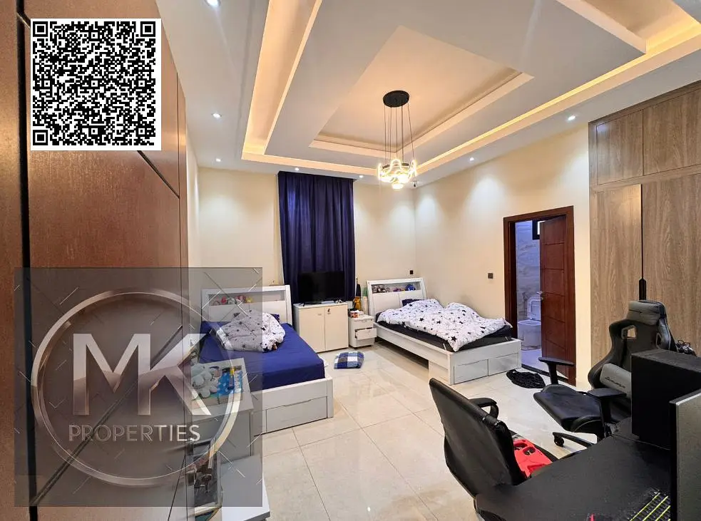 Luxury Classic Corner Villa for Sale – Al Helio 2, Ajman. Location: Al Helio 2 – near Sheikh Mohammed Bin Zayed Road.