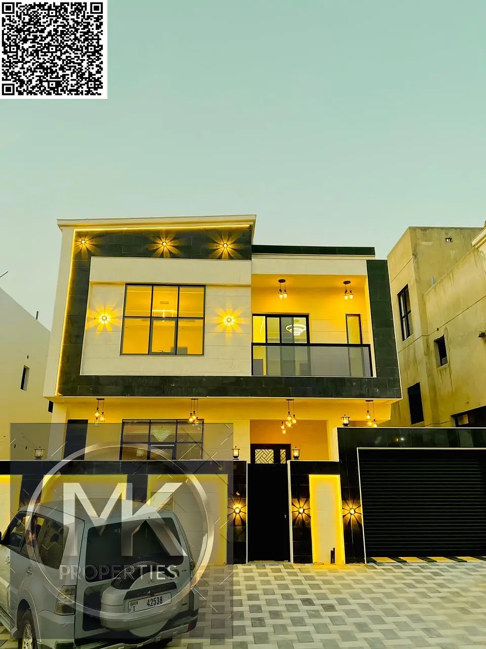 A golden opportunity! Luxury G+2 villa in Al Helio 2 - Ajman at a special price including registration fees and air cond