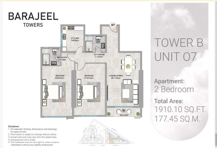 1 BHK IN Barajeel Towers Brochure A new project has been launched from Giga in the hub of the beautiful city of Ajman