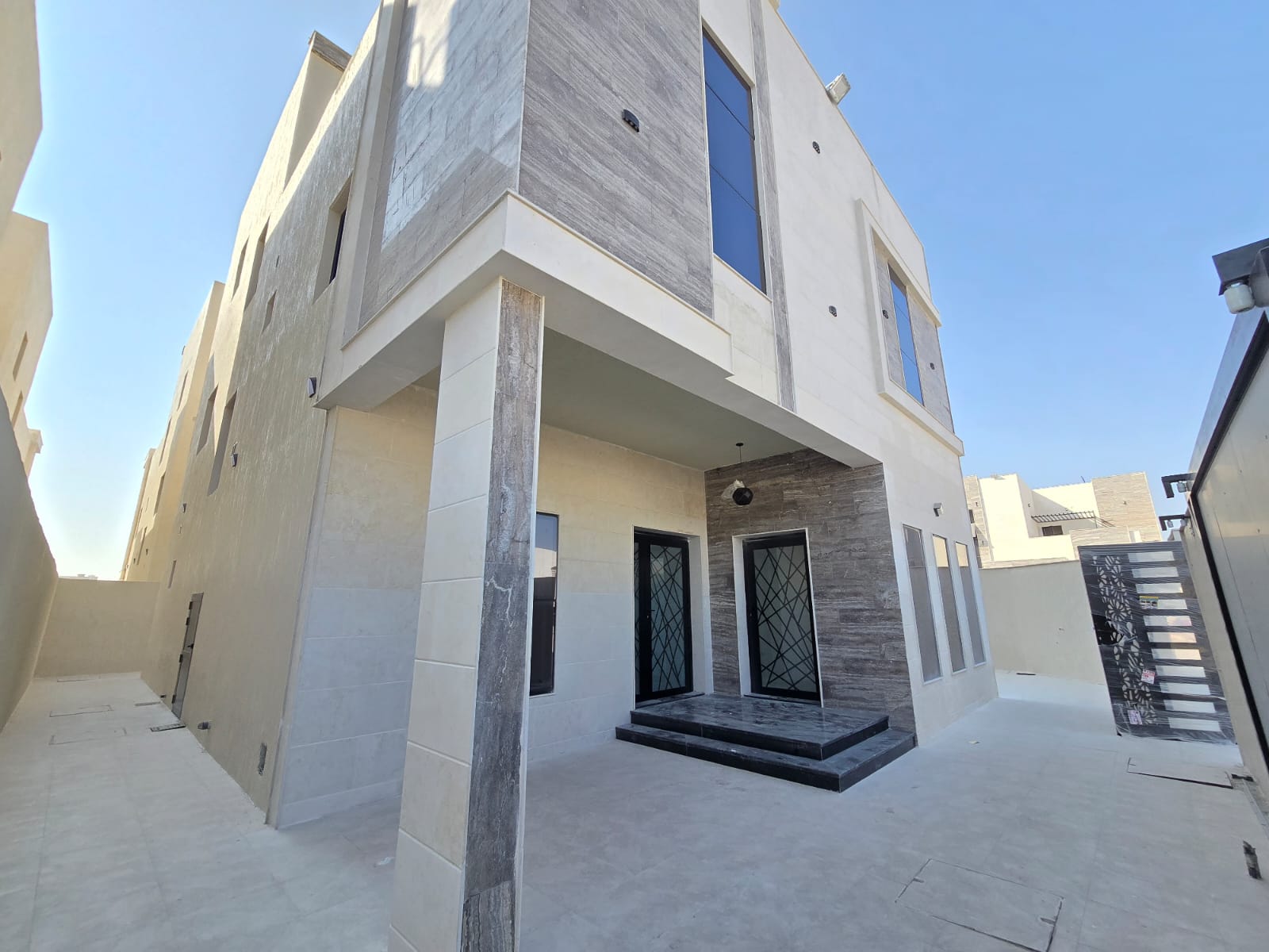 The Brand New Ready Luxurious Villa on Main Road facing view in Al Helio Ajman.