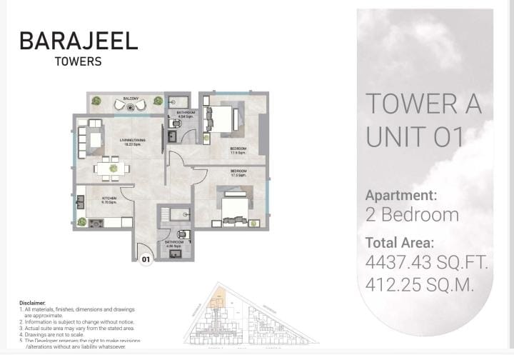 1 BHK IN Barajeel Towers Brochure A new project has been launched from Giga in the hub of the beautiful city of Ajman